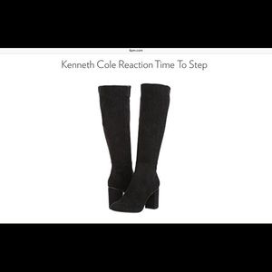 Black Suede knee high boots